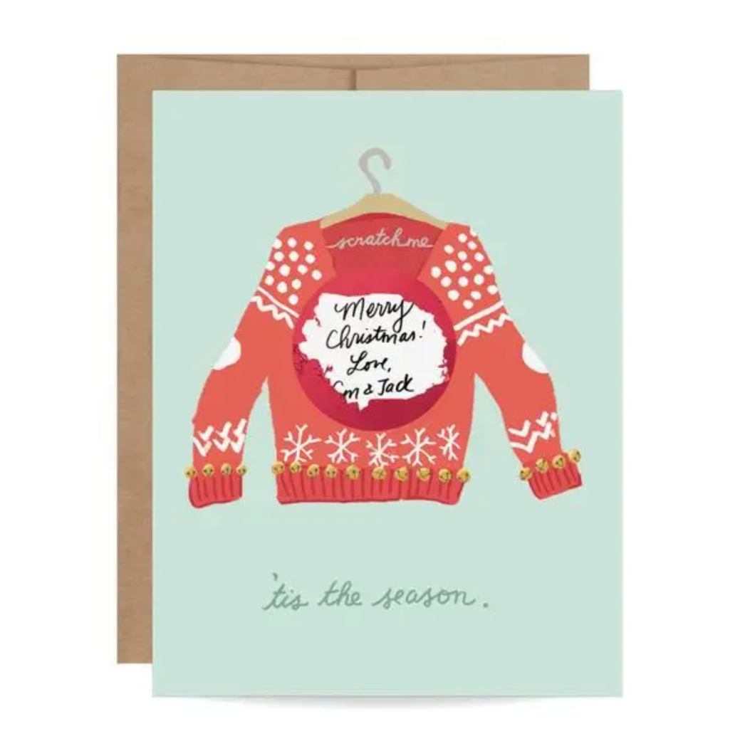 Ugly Sweater Make-Your-Own-Scratchie Card