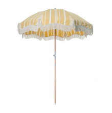 Load image into Gallery viewer, Premium Beach Umbrella | Vintage Yellow Stripe
