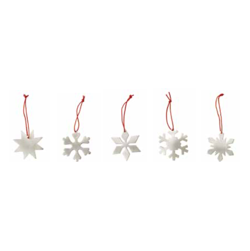Snow Flake Ornaments | Silver