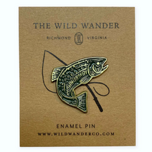 Load image into Gallery viewer, Trout Enamel Pin
