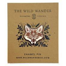 Load image into Gallery viewer, Red Fox Enamel Pin

