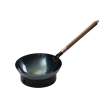 Load image into Gallery viewer, Long Handled Wok with Base
