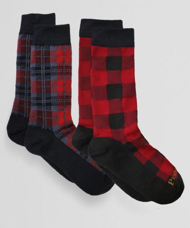 Plaid Sock Red/Black | 2 Pack