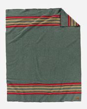 Load image into Gallery viewer, Yakima Blanket with Leather Carrier | Green Heather

