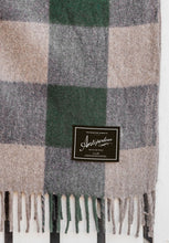Load image into Gallery viewer, Recycled Wool Scottish Tartan Blanket | Cypress
