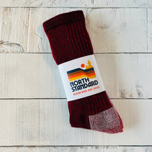 Load image into Gallery viewer, Merino Wool Trail Sock | Burgundy
