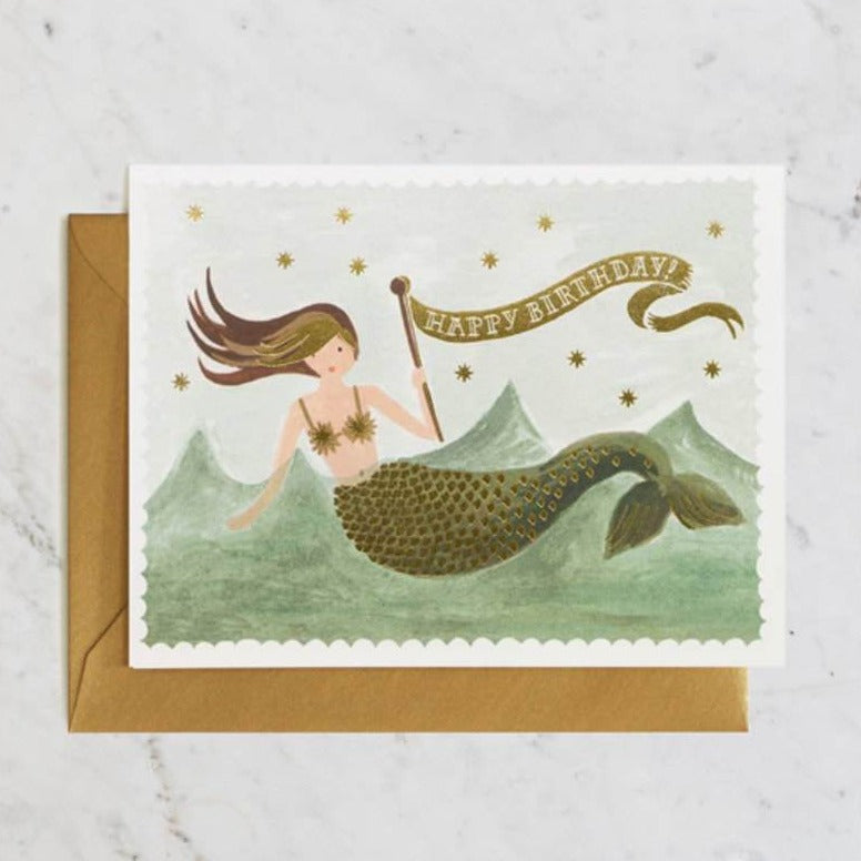 Mermaid Birthday Card