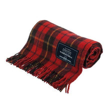 Load image into Gallery viewer, Recycled Wool Scottish Tartan Blanket - Rebellion
