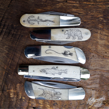Load image into Gallery viewer, Scrimshaw Knife Kit, Bear &amp; Sons Knife
