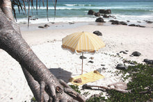 Load image into Gallery viewer, Premium Beach Umbrella | Vintage Yellow Stripe
